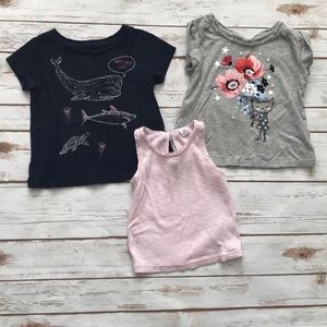 BABY GAP Girls Tank Top T-Shirt bundle Size 3T